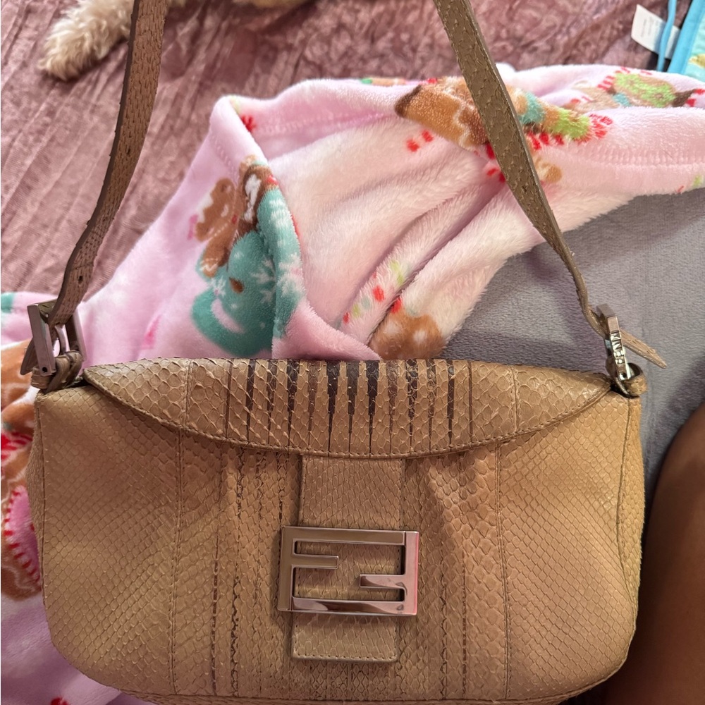 Fendi Python Baguette